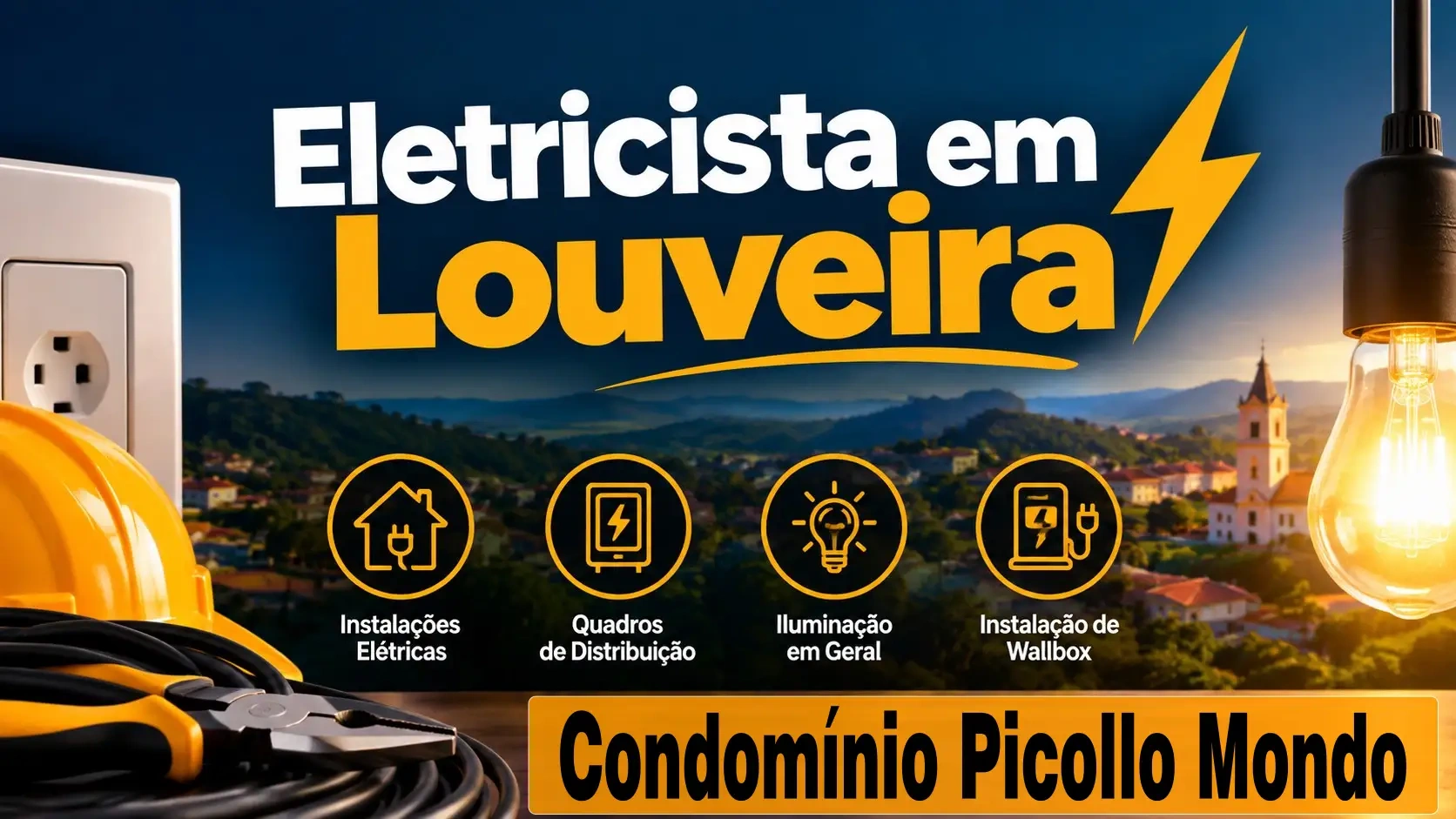 Eletricista no Picollo Mondo em Louveira SP - KAE Services