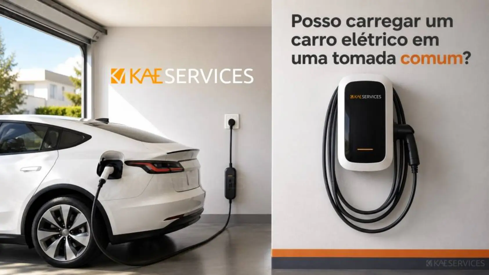 Posso carregar um carro elétrico em uma tomada comum?