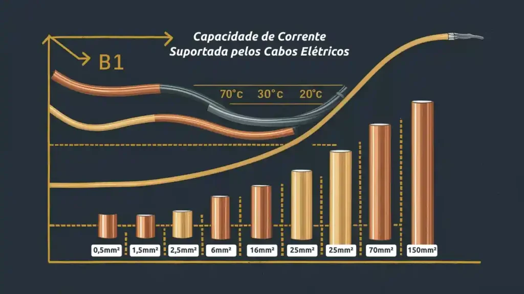 Capacidade de corrente suportada por cabos de cobre