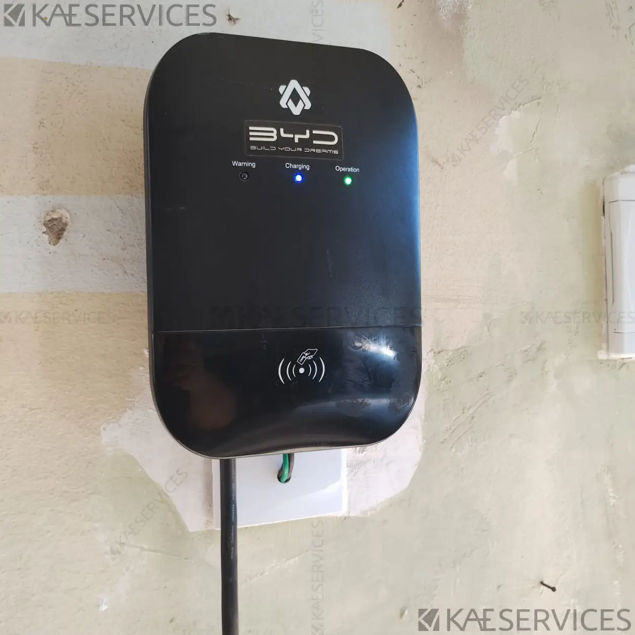 Instalacao De Wallbox BYD Para Dolphin realizado pela KAE Services em Jundiai