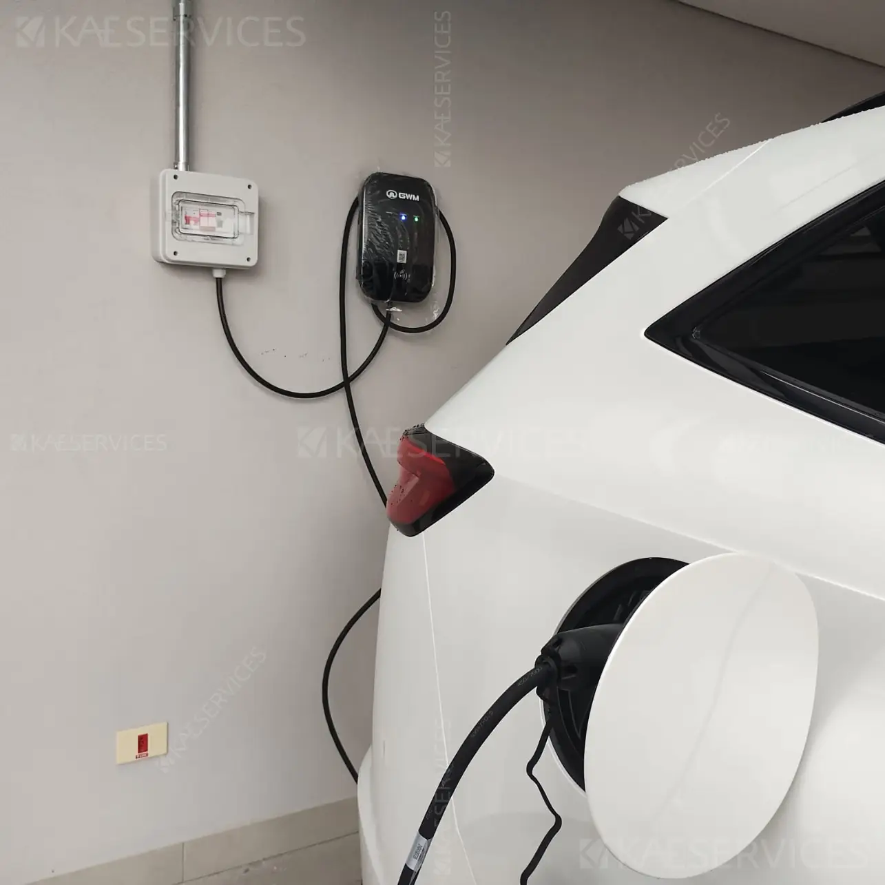 Instalacao De Wallbox Em Cabreuva Para Gwm HAVAL realizado pela KAE Services em Jundiai