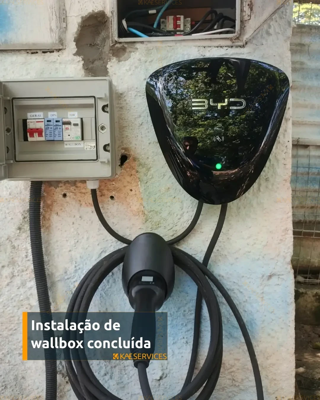 Instalação de Wallbox — instalacao realizada com sucesso