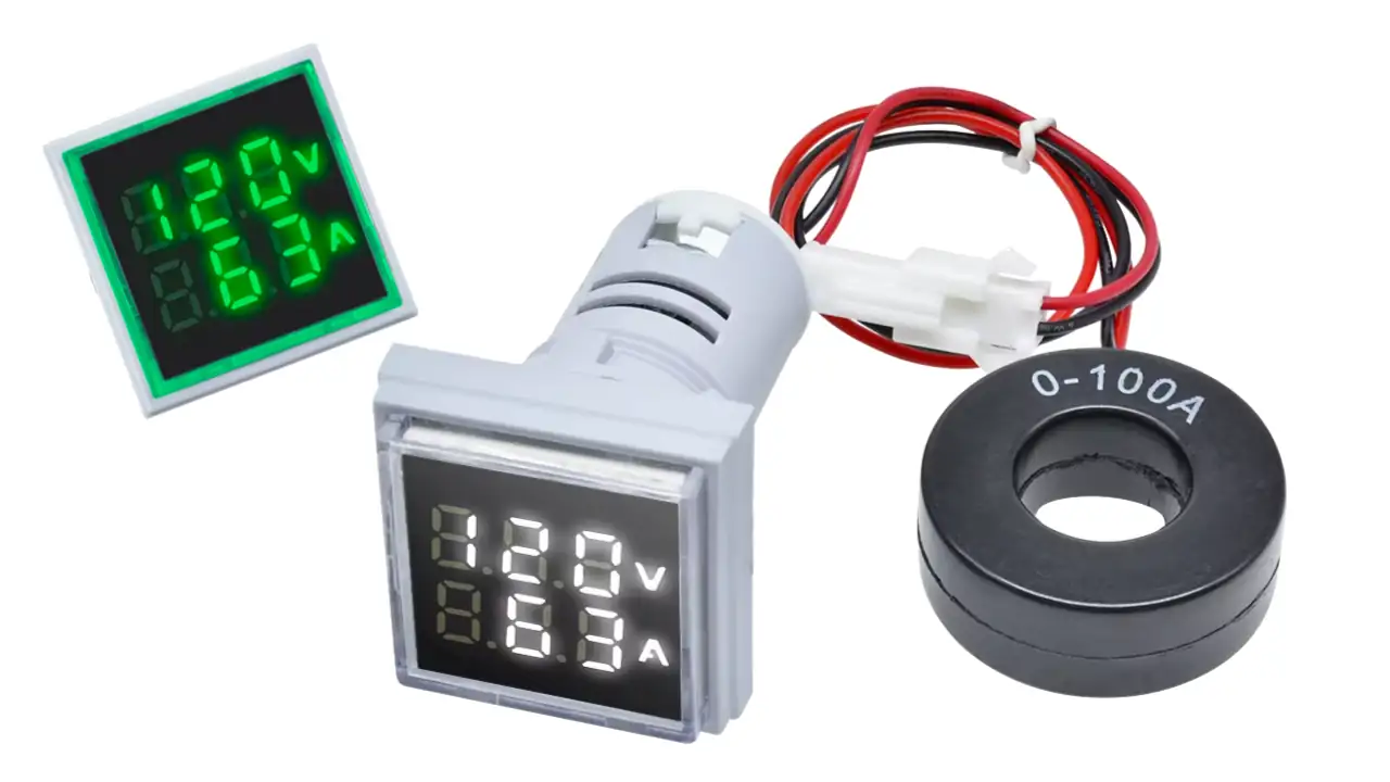 Voltímetro e Amperímetro Digital para paineis